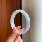 糯冰紫罗兰翡翠平安镯（59mm)（yc375379）