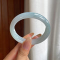 糯冰蓝晴翡翠贵妃镯（53.7mm)（yc424281）