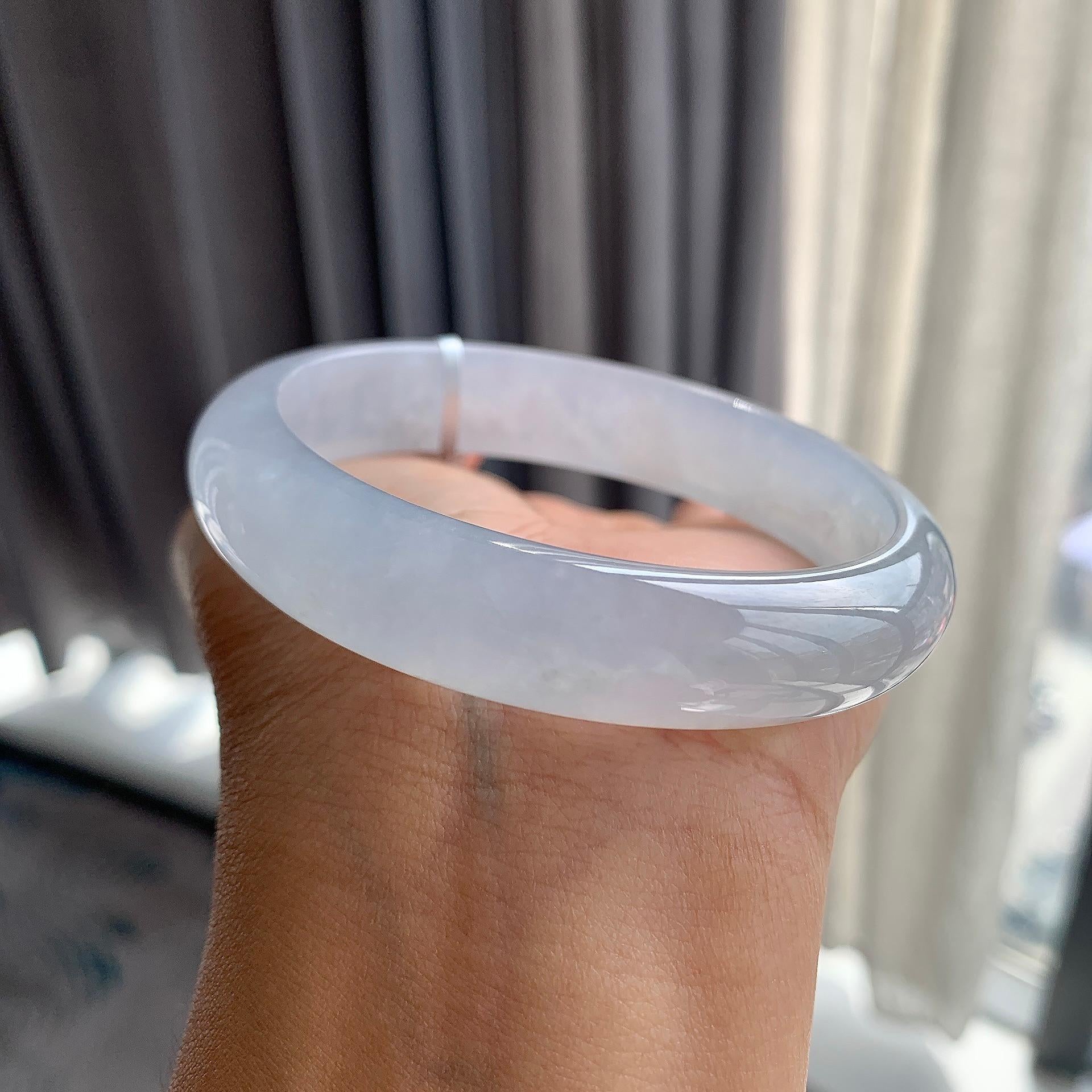 细糯种带底色贵妃手镯（57.9mm）（yc250414）