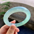 糯冰种晴水圆条手镯（55.3mm）（yc264050）