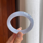 糯冰紫罗兰翡翠平安镯（52.5mm）（yc414548）