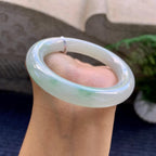细糯种飘花圆条手镯（53.7mm）（yc223961）