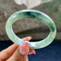 细糯种飘花正圈平安镯570.2圈      天然缅甸A货翡翠（yc426020）