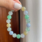 冰种多宝翡翠珠串手串（yc251044）