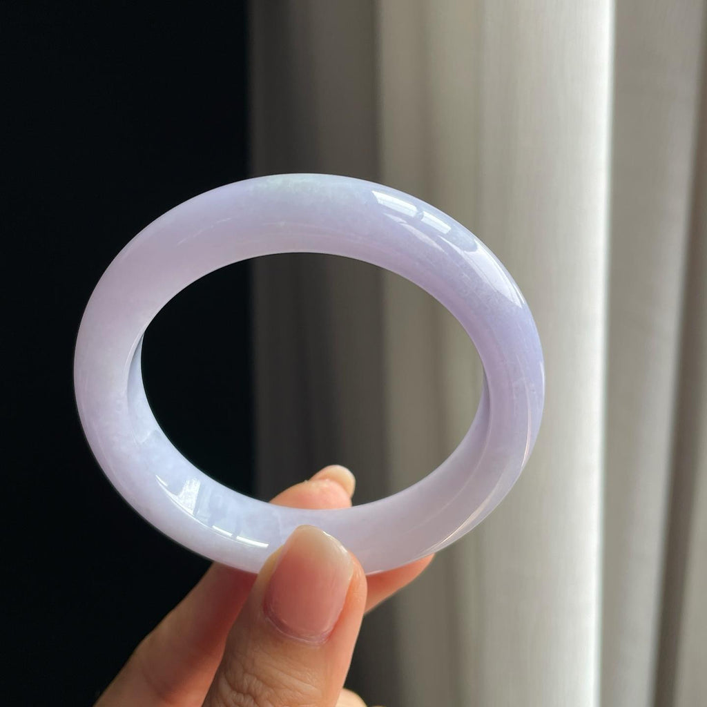 糯冰紫罗兰翡翠平安镯（52.6mm）（yc397238）