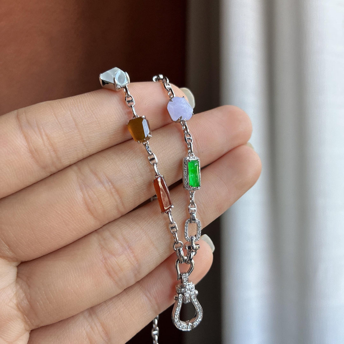 18k金镶万能链项链（yc737792）