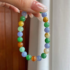 糯冰多宝翡翠珠串手串（yc259085）