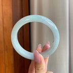 糯冰淡晴底翡翠平安镯（61.2mm）（yc289689）