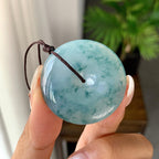 细糯种飘花平安扣吊坠（yc248131）