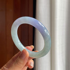 糯冰晴底紫罗兰翡翠圆条手镯（55.8mm）（yc412133）