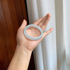 冰种带底色翡翠平安镯（54.5mm）（yc327147）