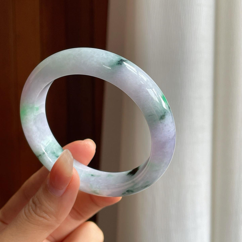 糯冰特色翡翠手镯（56.3mm）（yc333091）