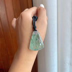 冰种飘花翡翠无事牌（yc257264）