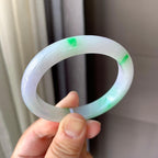 细糯种飘绿贵妃手镯（56mm）（yc200609）