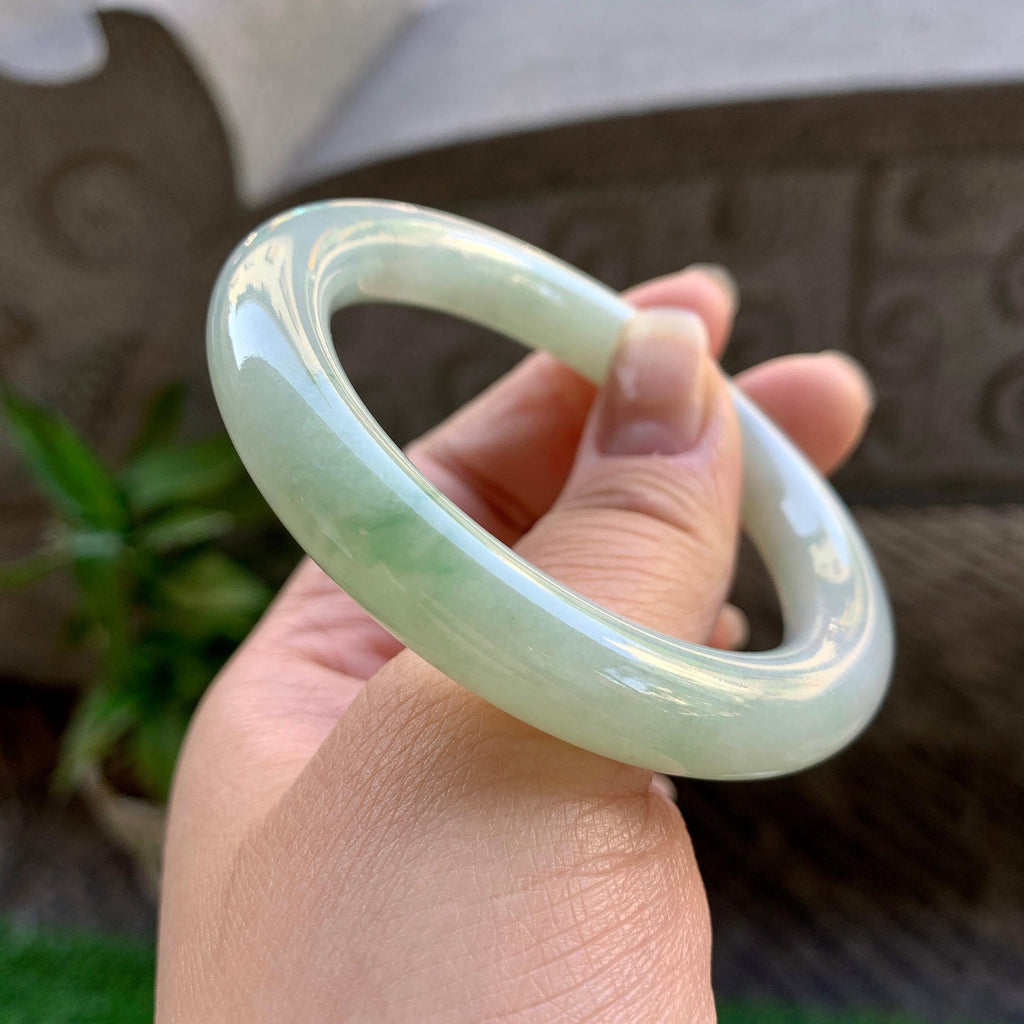 细糯种飘花圆条手镯（52.5mm）（yc308184）
