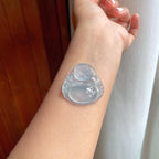 冰种蓝底飘花翡翠佛公（yc248545）