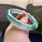 冰种飘花圆条手镯（55.8mm）（yc228026）