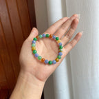 糯冰多宝翡翠珠串手串（yc259085）