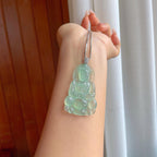 18k金扣冰种晴底翡翠观音（yc310565）