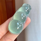 冰种晴底翡翠豆子（yc382828）
