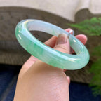 糯冰种飘花平安镯（57.2mm）（yc249468）