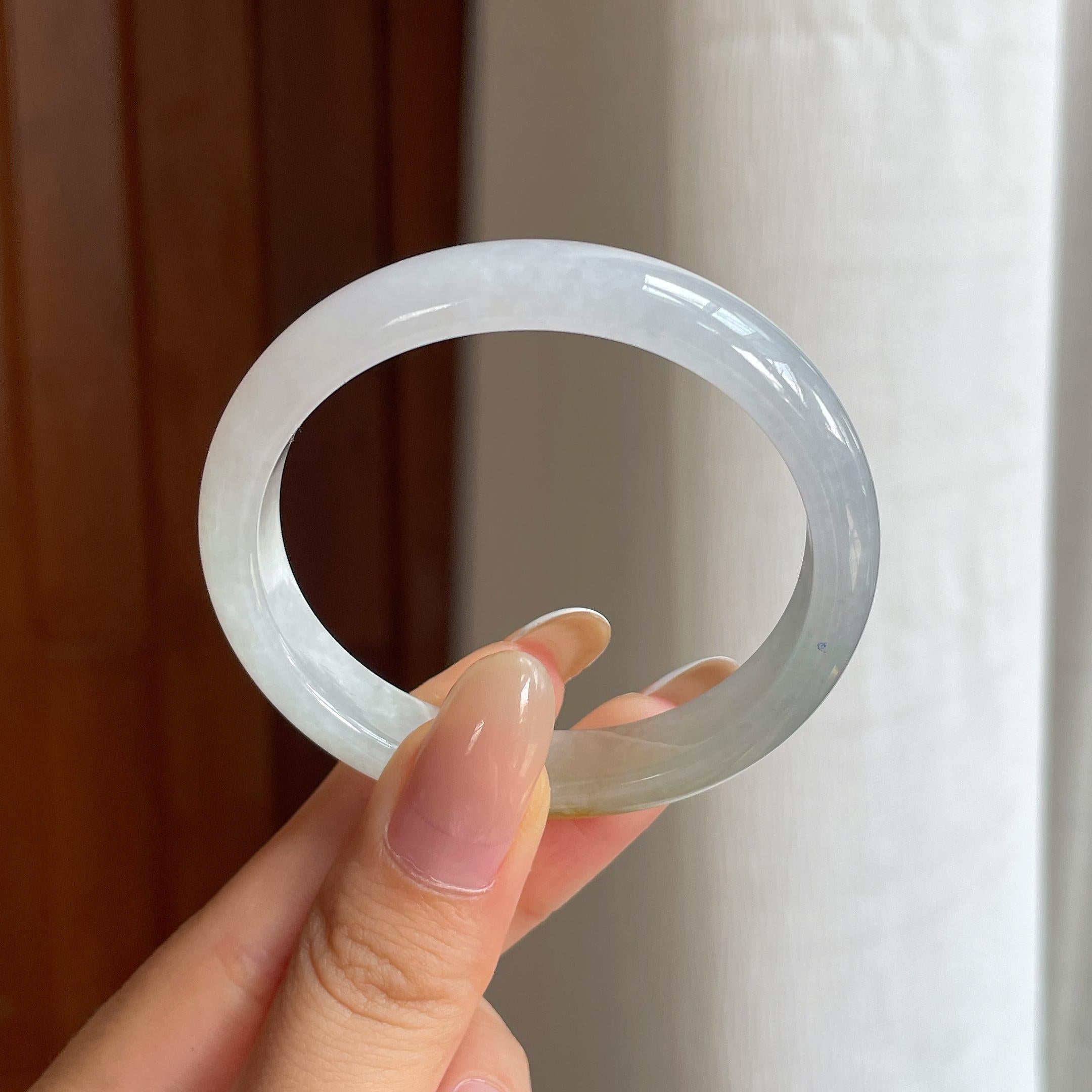 糯冰黄翡翡翠贵妃镯（50.2mm)（yc424980）