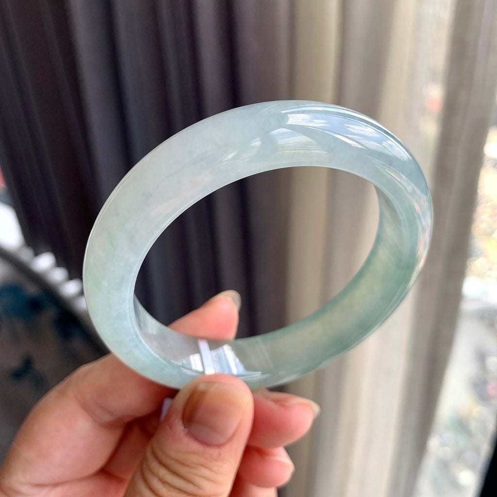 糯冰种晴水平安镯（55.4mm）（yc225077）