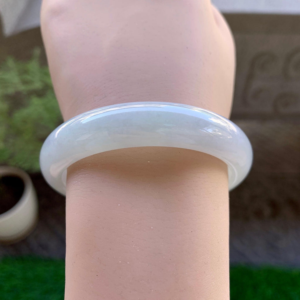 细糯种无色平安镯（53.4mm）（yc246652）