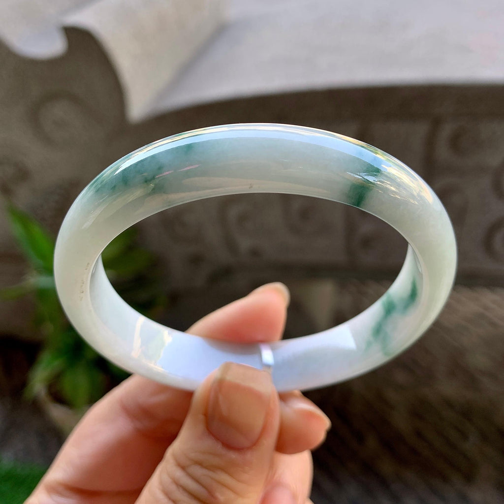 细糯种飘花贵妃手镯（56.6mm）（yc308176）