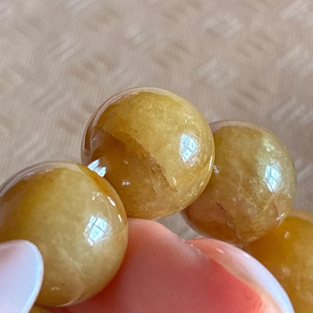 糯冰黄翡珠串手串（yc751540）