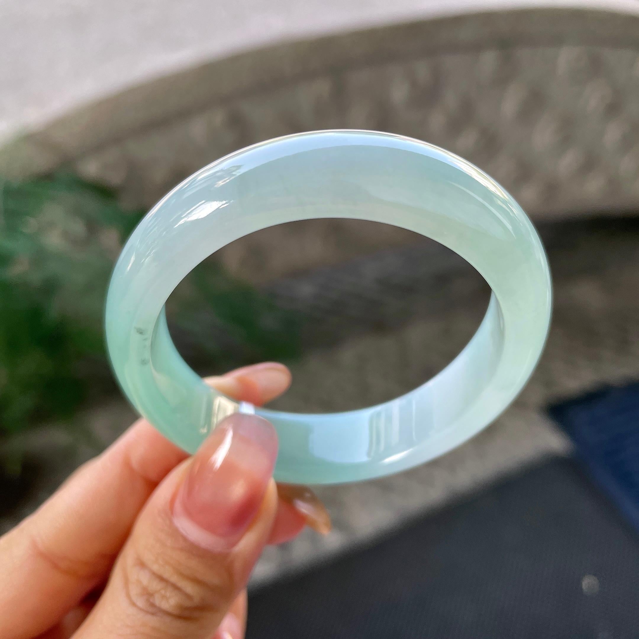 细糯种翠绿贵妃手镯（51.1mm）（yc305685）
