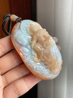 细糯种黄翡翡翠一念之间挂件（yc200149）