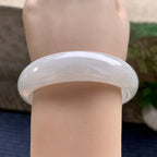 细糯种无色宽版轮胎手镯（58mm）（yc233898）
