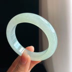 冰种晴底翡翠平安镯（56mm)（yc323804）