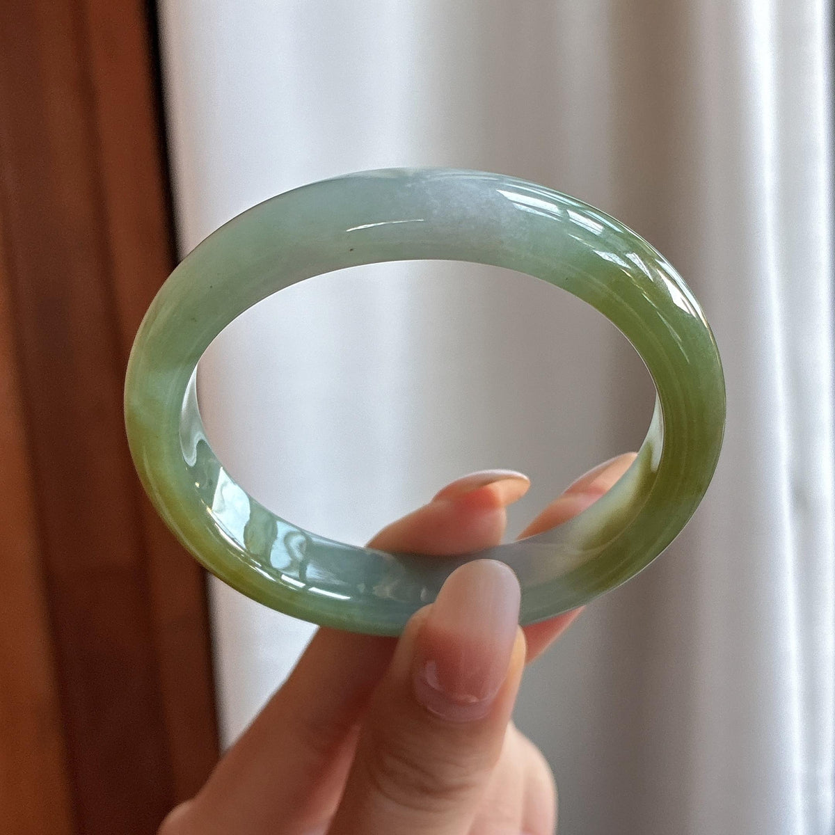 糯冰黄翡特色贵妃镯 55圈（yc782173）