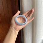 糯冰紫罗兰翡翠平安镯(53.5mm)（yc423150）