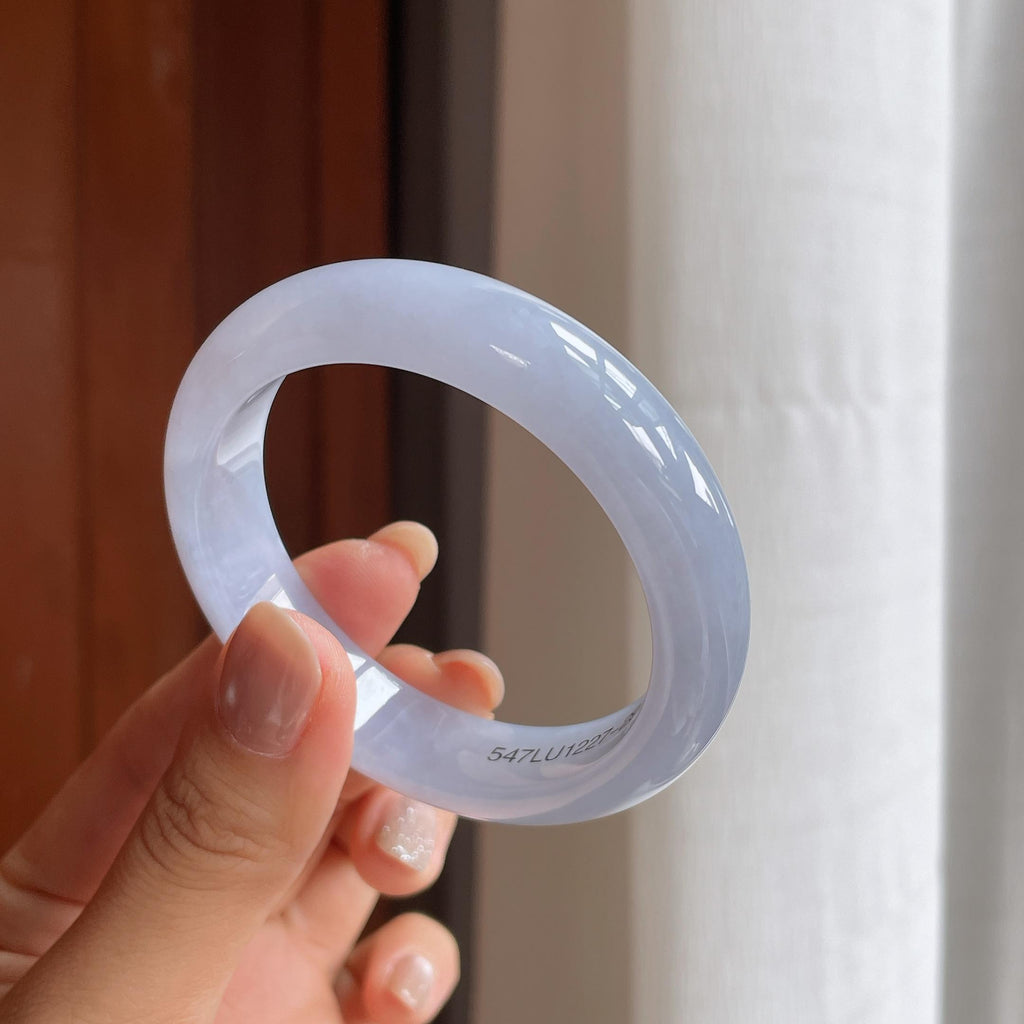 糯冰紫罗兰翡翠平安镯（52.5mm）（yc414548）