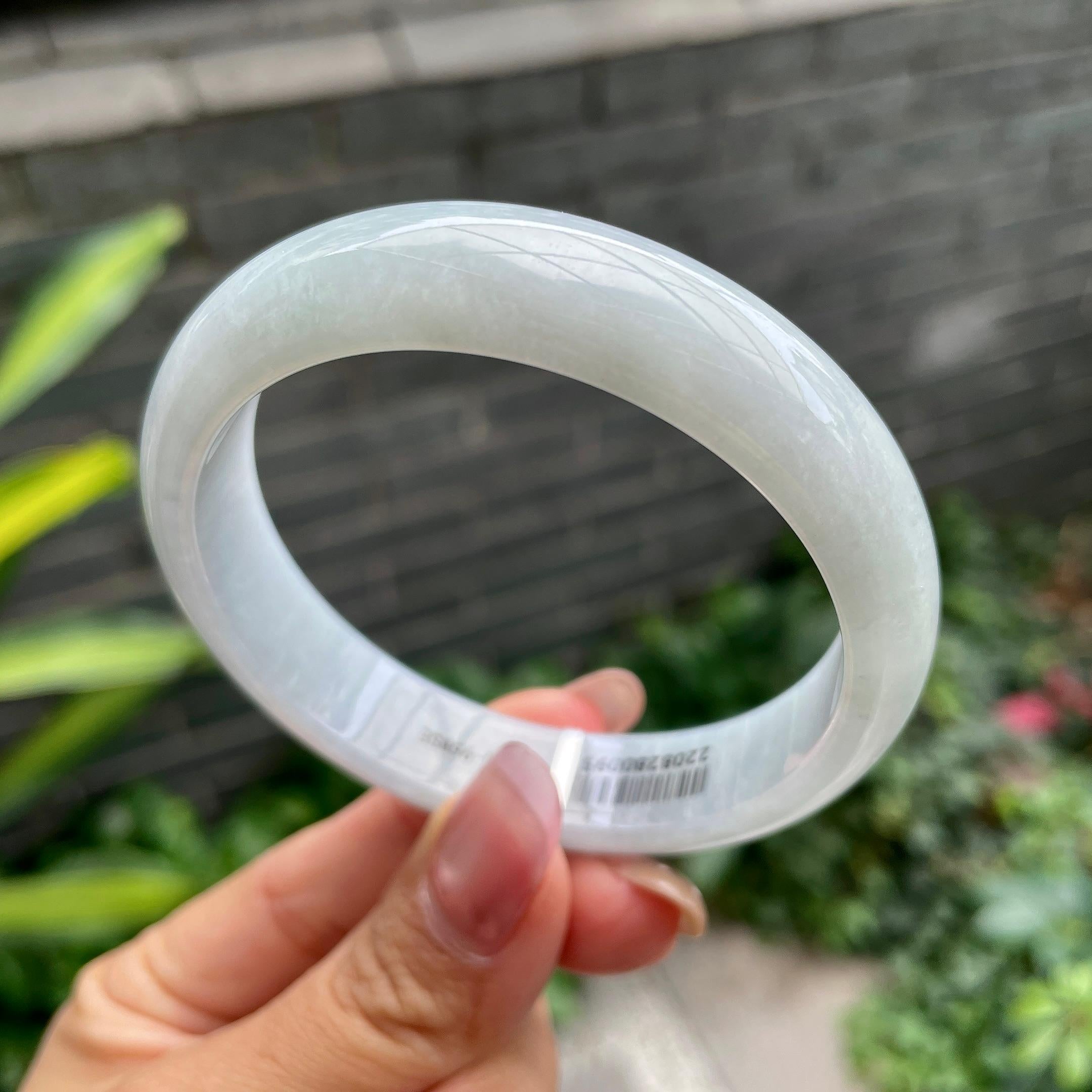 细糯种带底色平安镯（58mm）（yc297952）