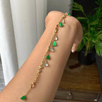 18k金冰种多彩莲蓬手链（yc229234）