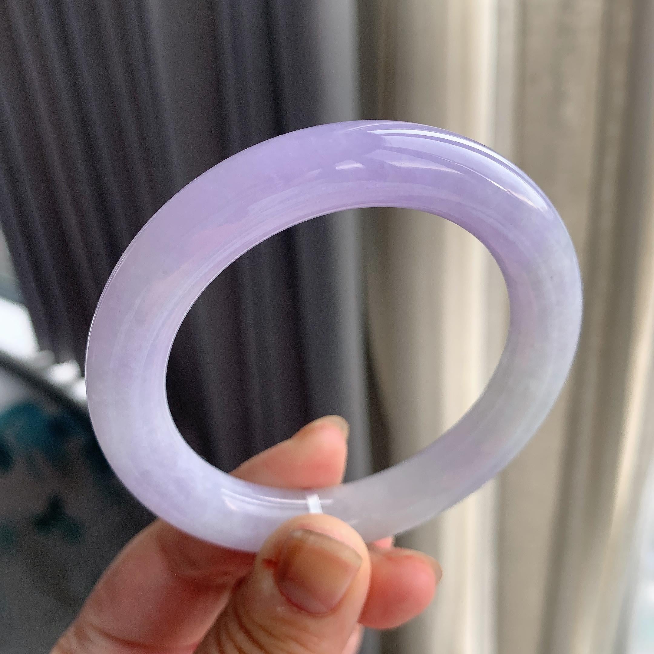 细糯种紫罗兰圆条手镯（56mm）（yc196484）