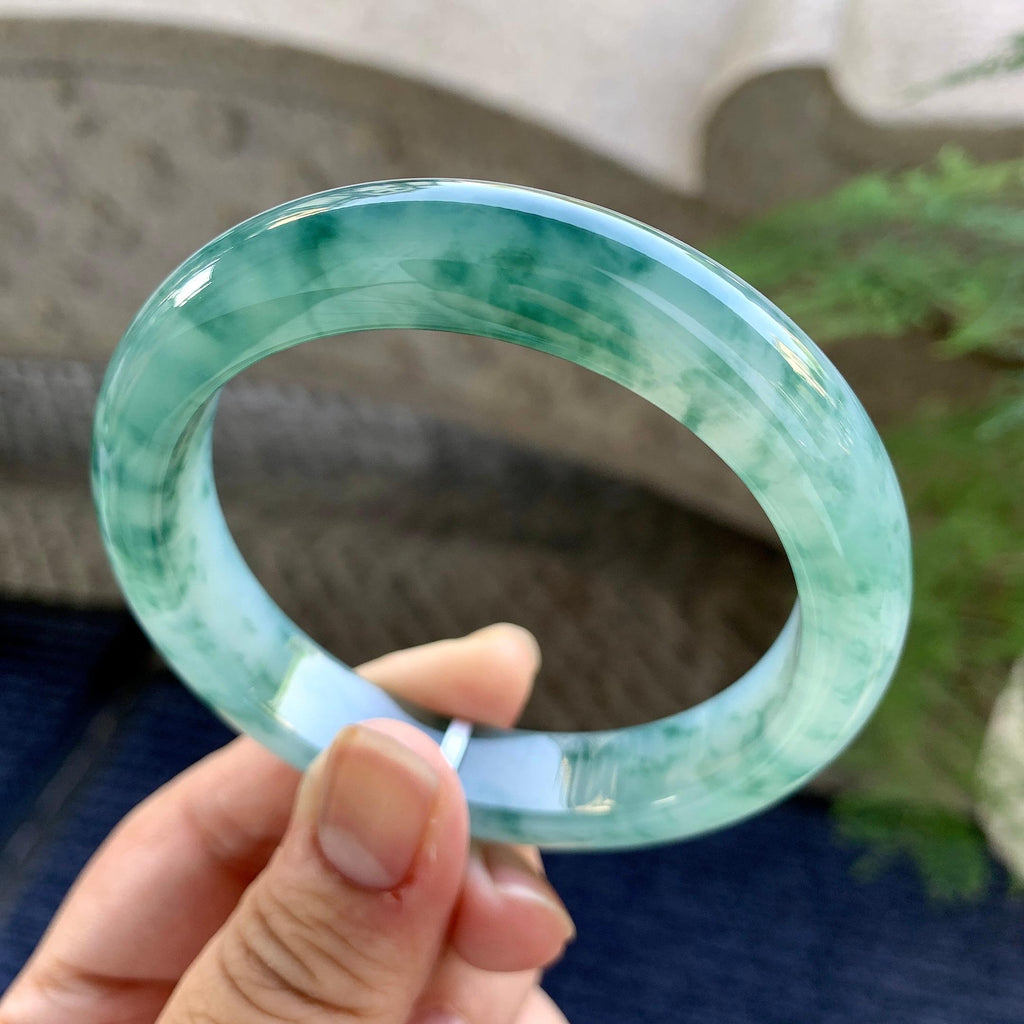 糯冰种平安镯（57.7mm）（yc249457）