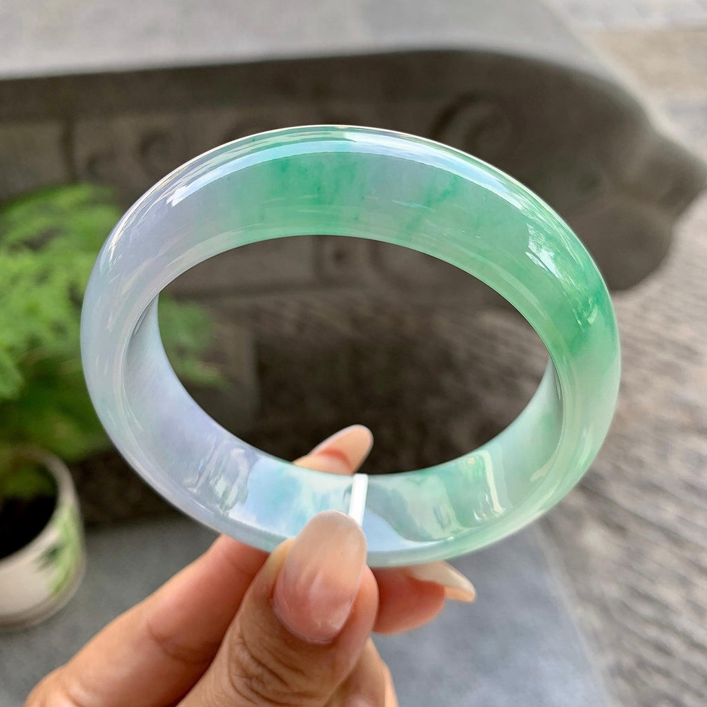 细糯种春彩宽版轮胎手镯（56.6mm）（yc195349）
