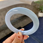 细糯种紫罗兰圆条手镯（54.4mm）（yc249407）