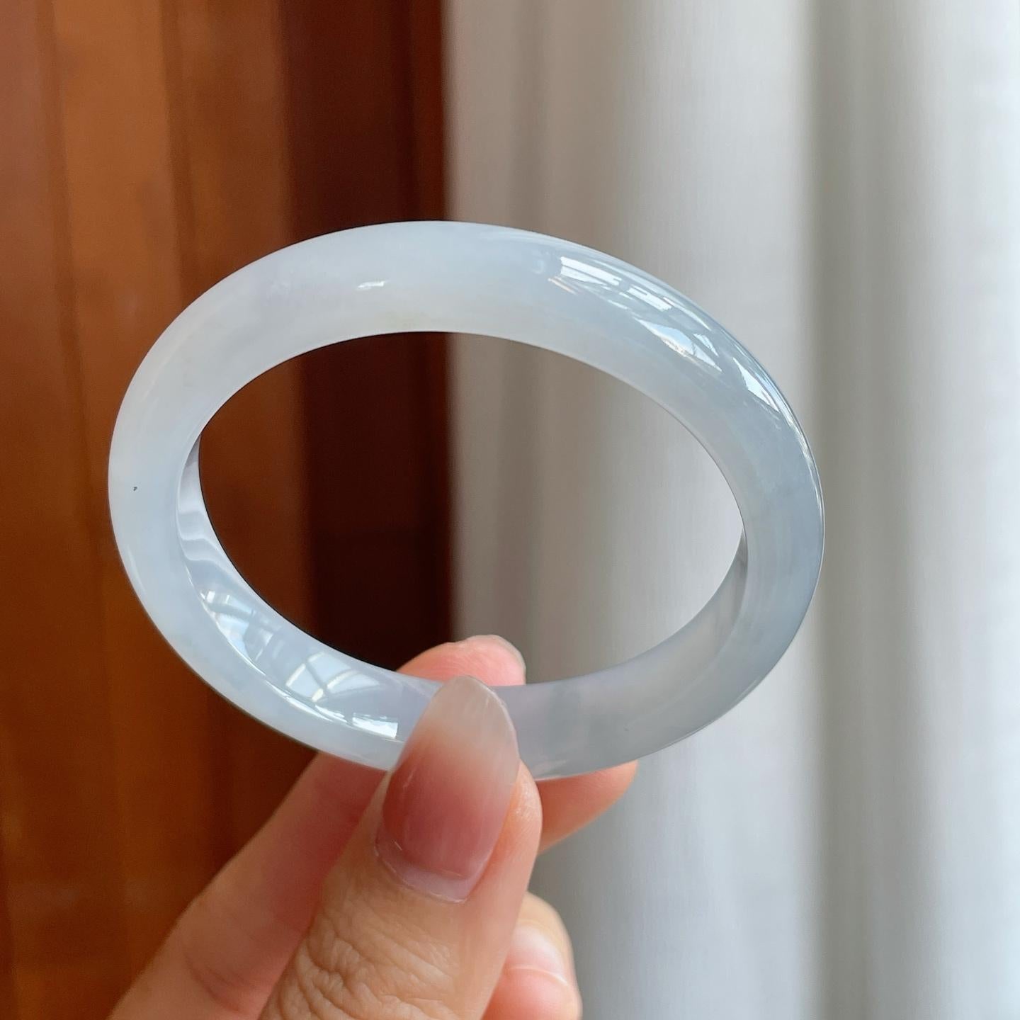 冰种飘花翡翠贵妃镯（51mm）（yc313011）