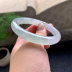 糯冰种淡春彩平安镯（57.3mm）（yc195934）