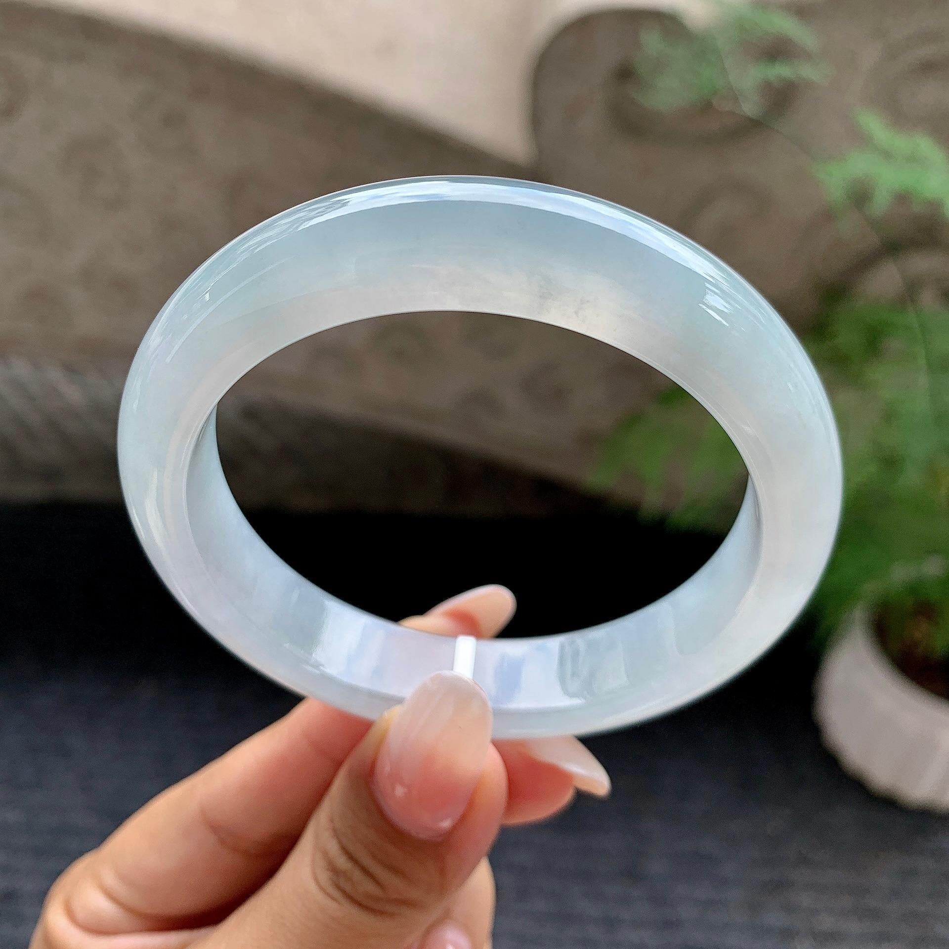 细糯种无色平安镯（57.4mm）（yc195944）