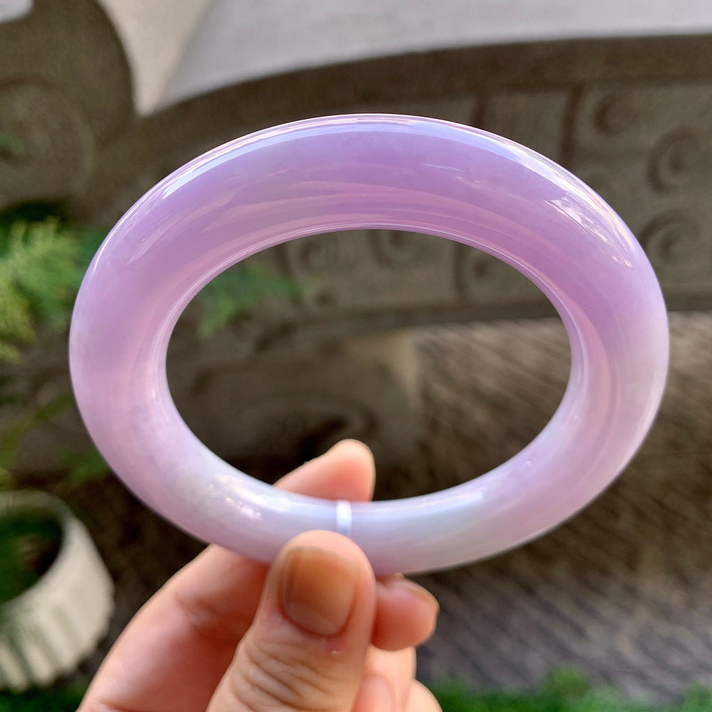 细糯种紫罗兰圆条手镯（58.4mm）（yc259065）