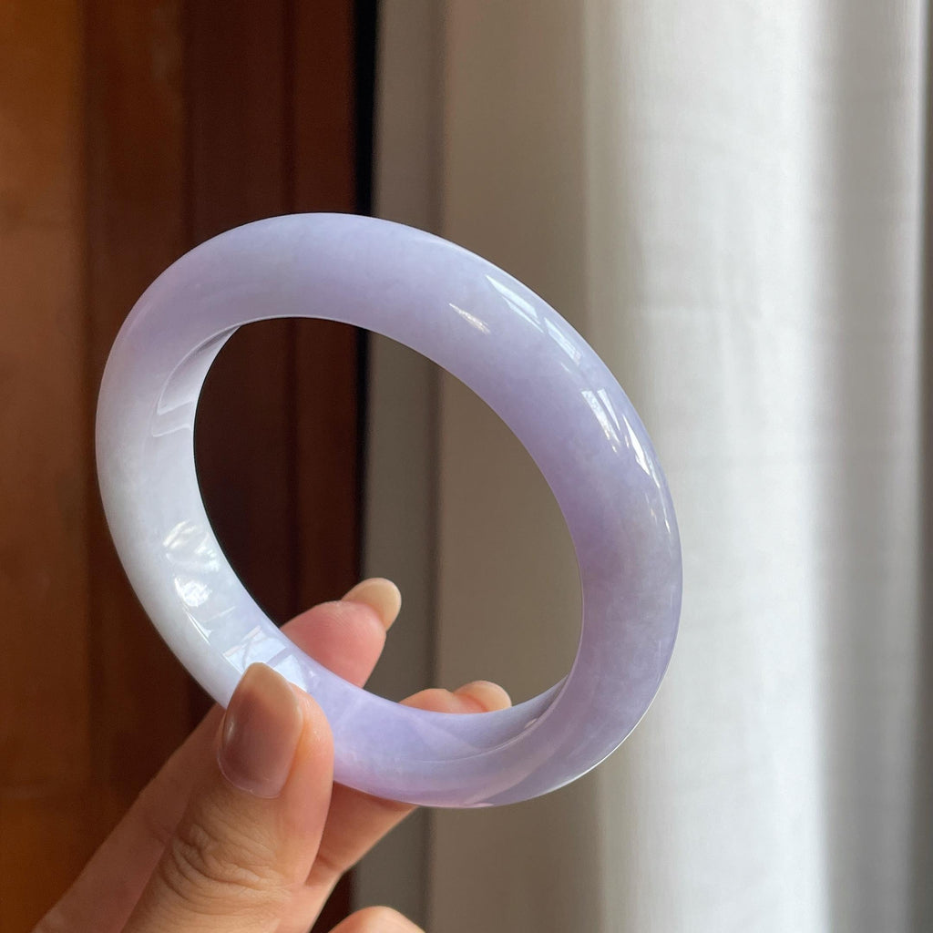 糯冰紫罗兰翡翠平安镯（63.2mm）（yc415359）