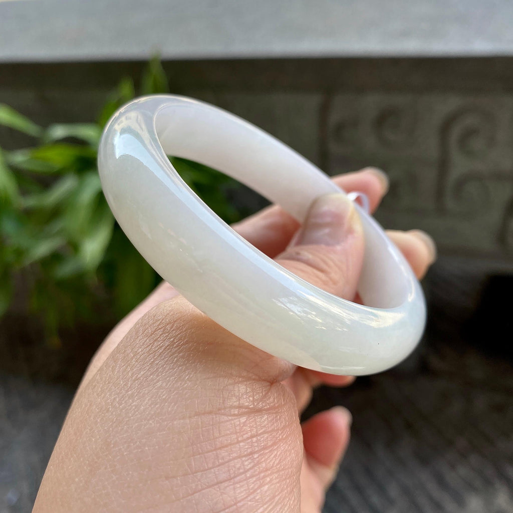 细糯种无色平安镯（56.3mm）（yc311022）