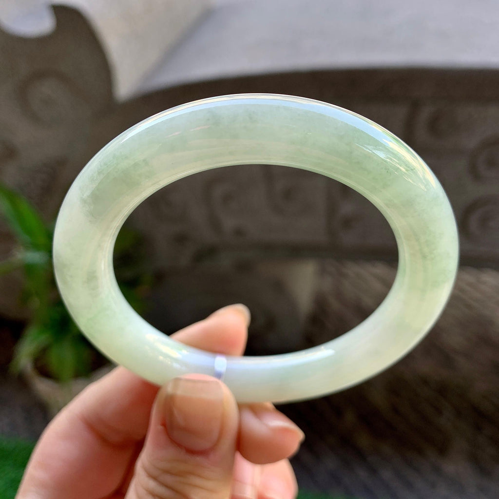 细糯种飘花圆条手镯（52.5mm）（yc308184）